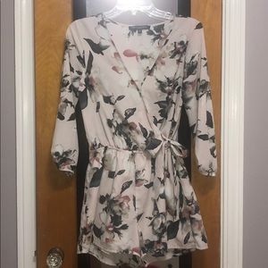 3/4 sleeve short romper